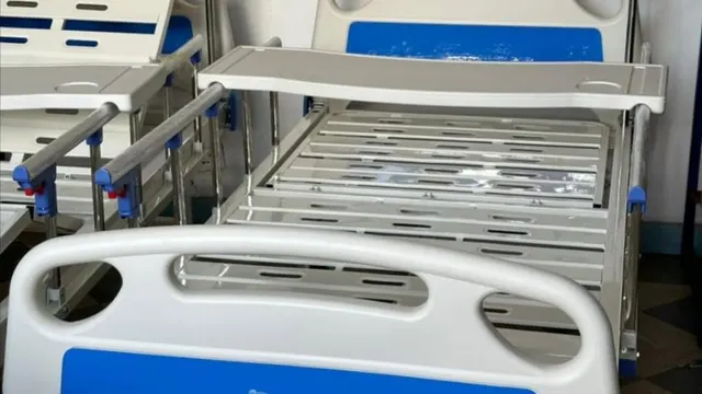 Adjustable hospital orthopedic bed with side rails